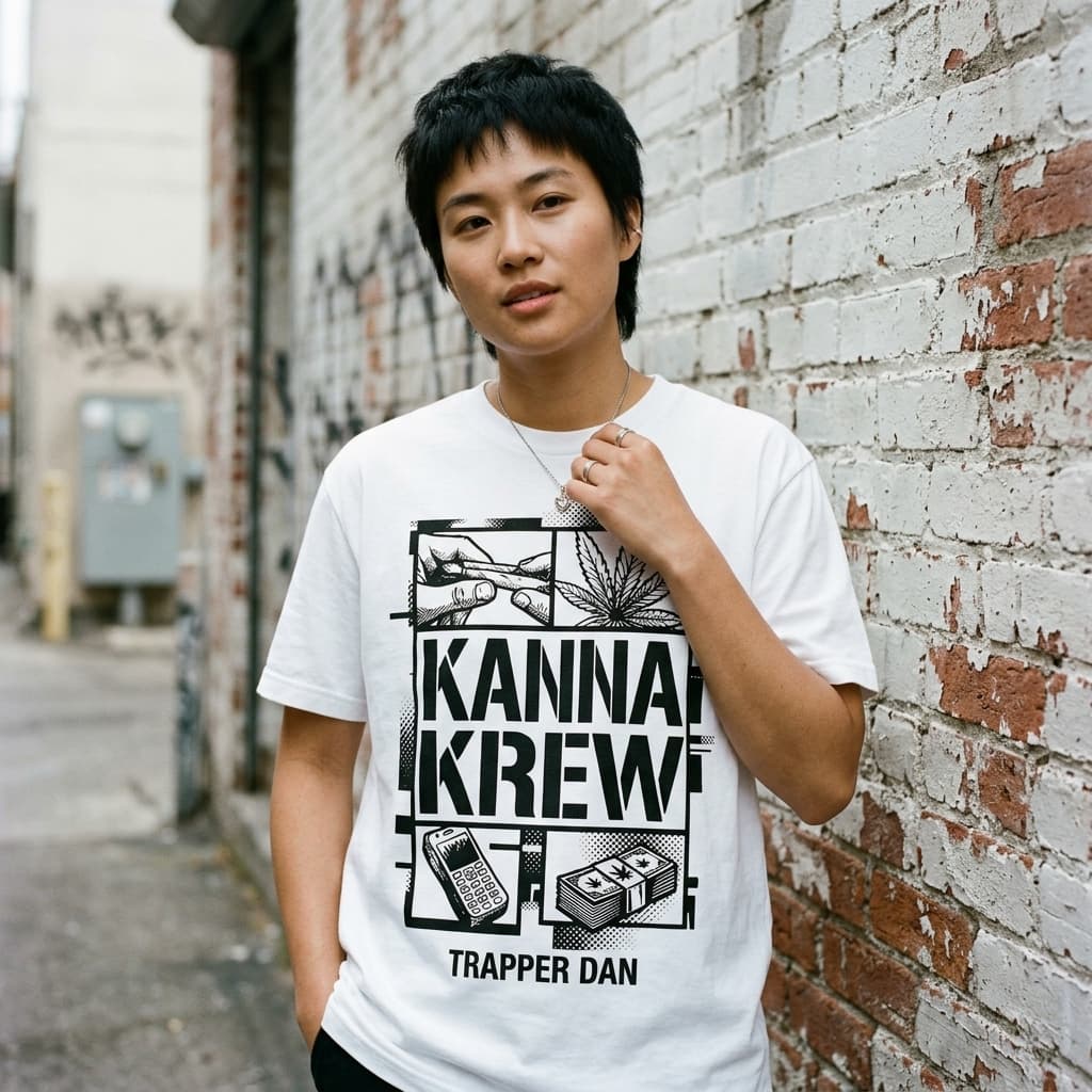 Kanna Theft Auto Tee — White