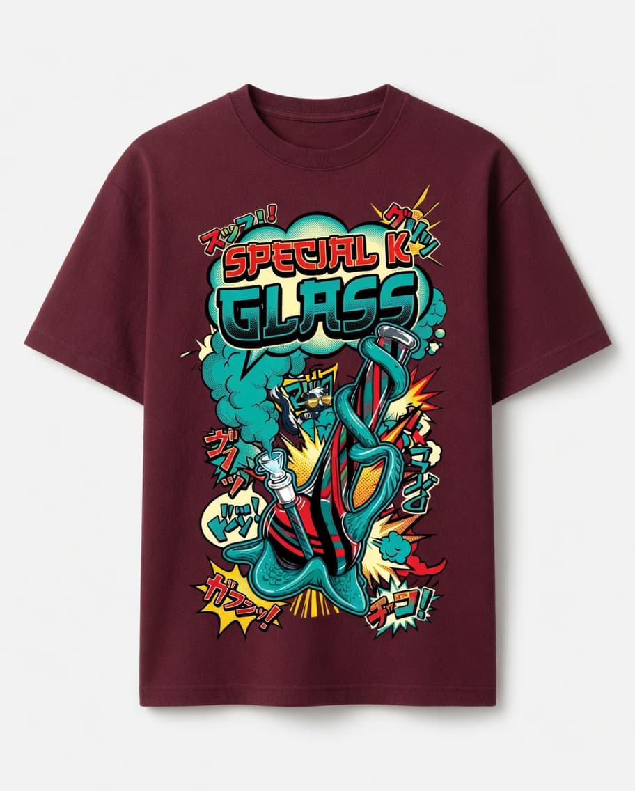 Special K Manga Tee — Maroon