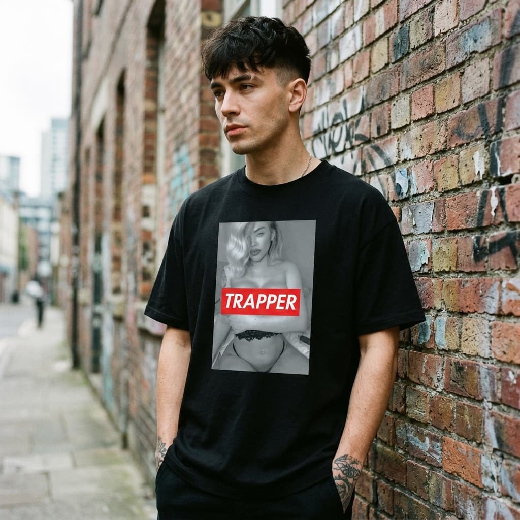Trap Supreme Heartbreak Tee — Black