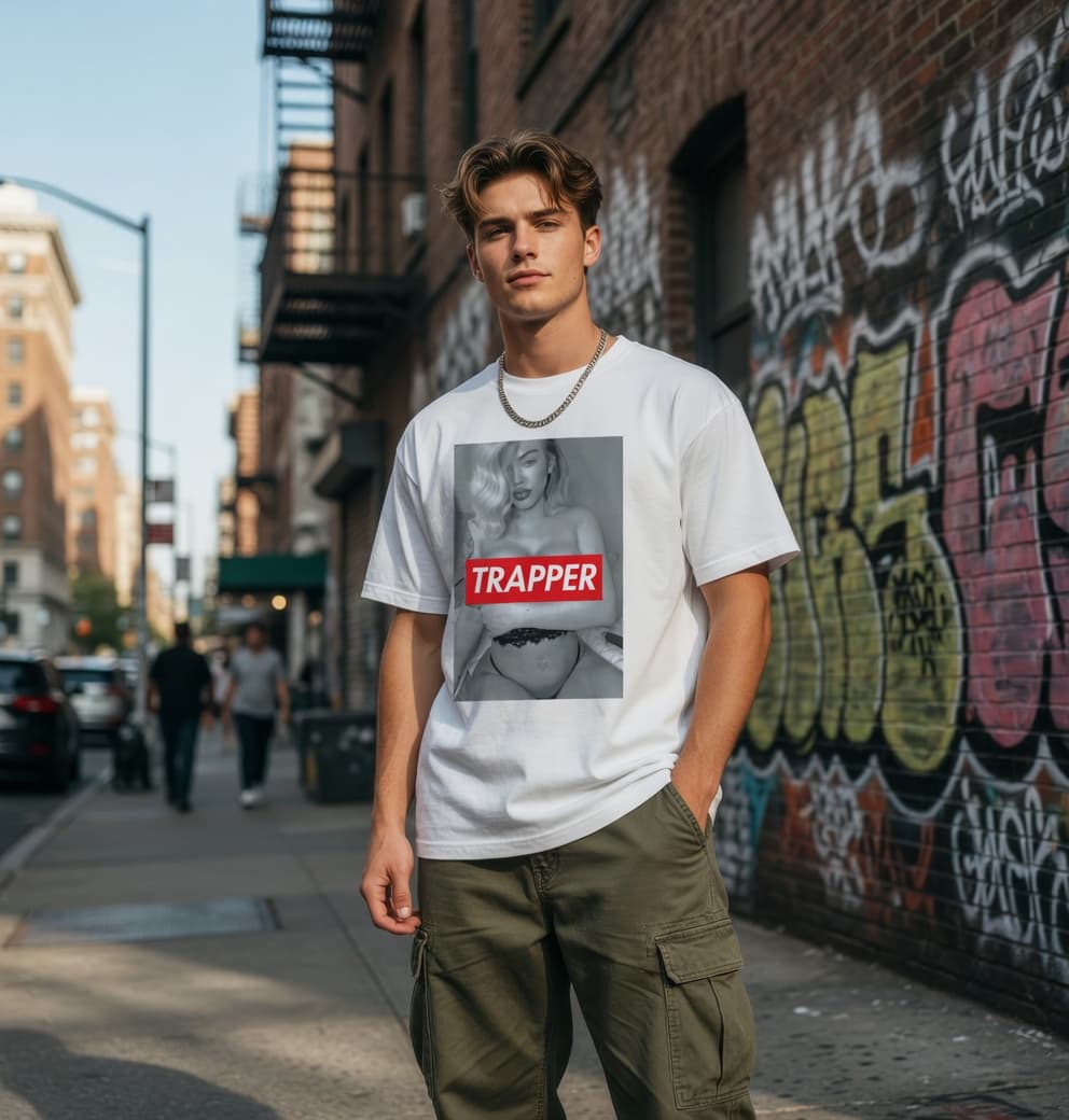 Trap Supreme Heartbreak Tee — White