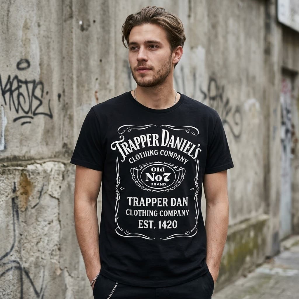 Trapper Daniels Tee — Black