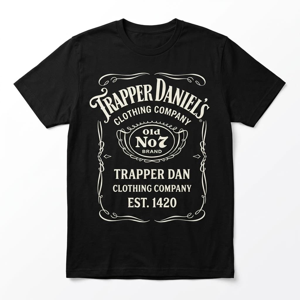 Trapper Daniels Tee — Black