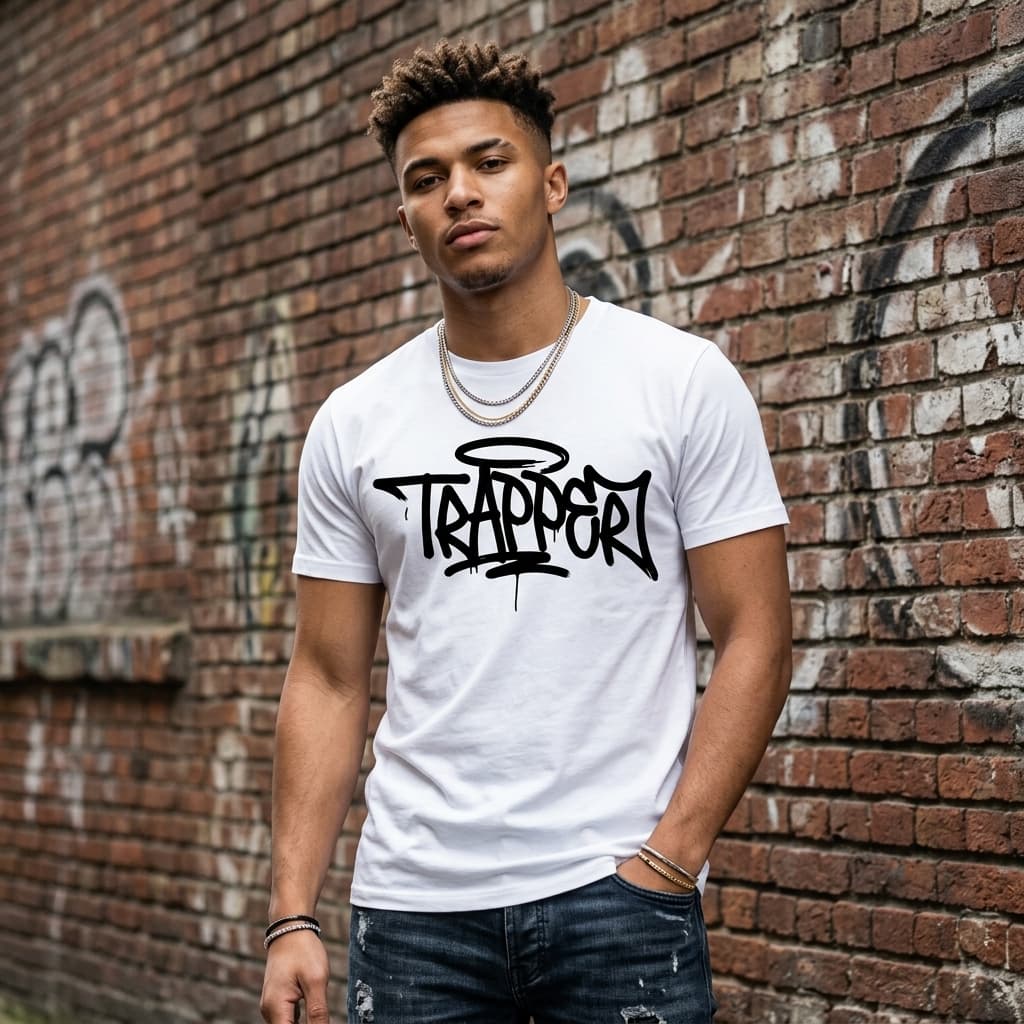 Trapper Fitti Tee — White