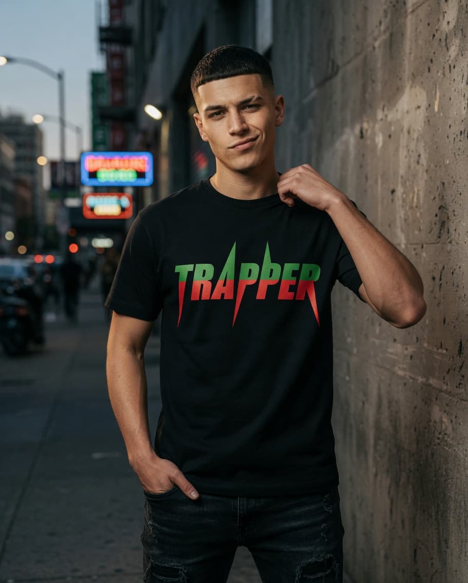 Trapper Gucci Tee — Black