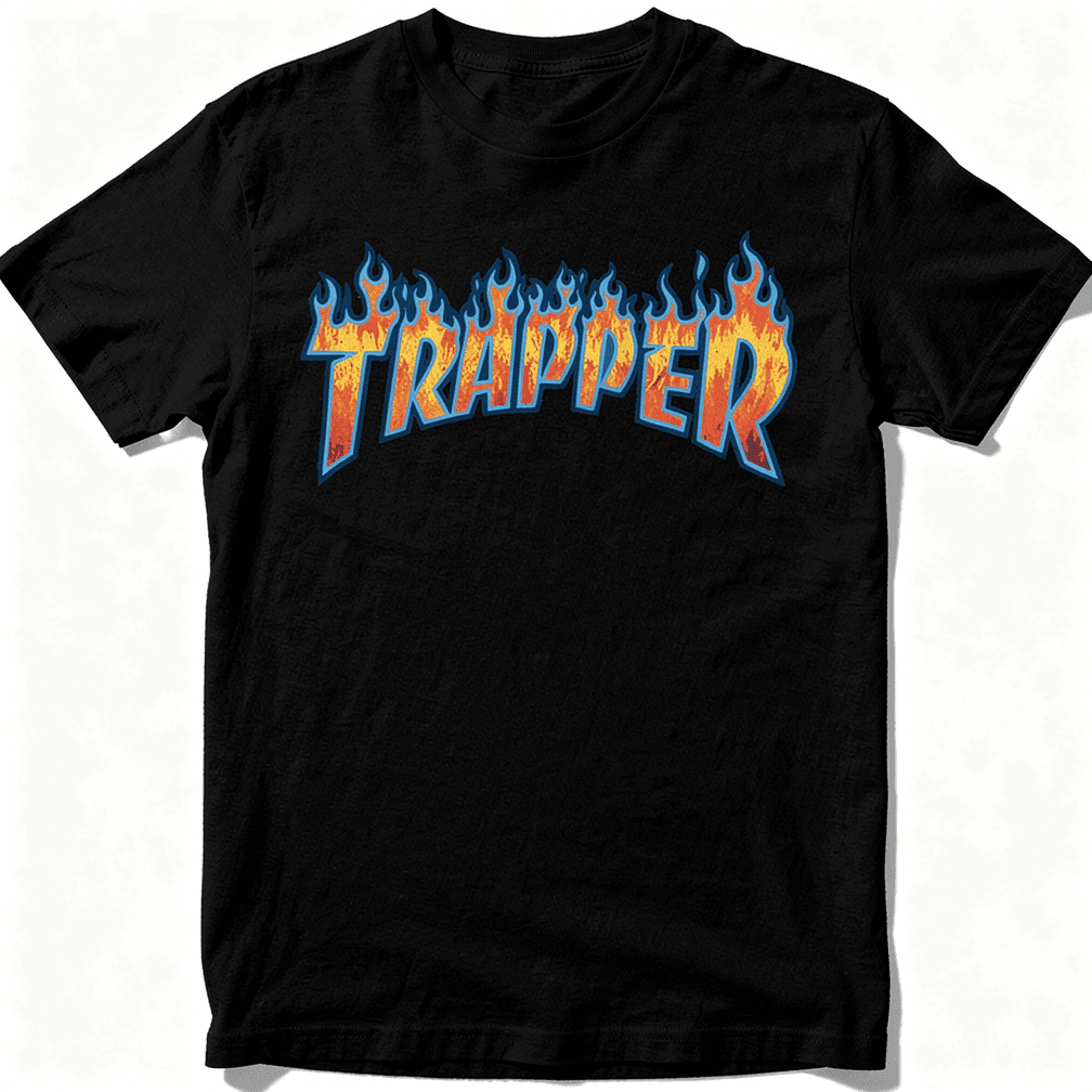 Trapper Thrasher Tee — Black
