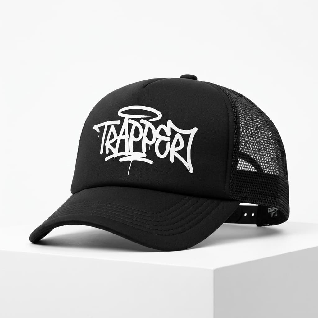 Trapper Fitti Trucker — Black
